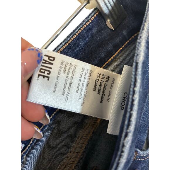 PAIGE Verdugo Transcend MidRise Ultra Skinny Crop Jeans 26 Casual Normcore - Picture 6 of 8